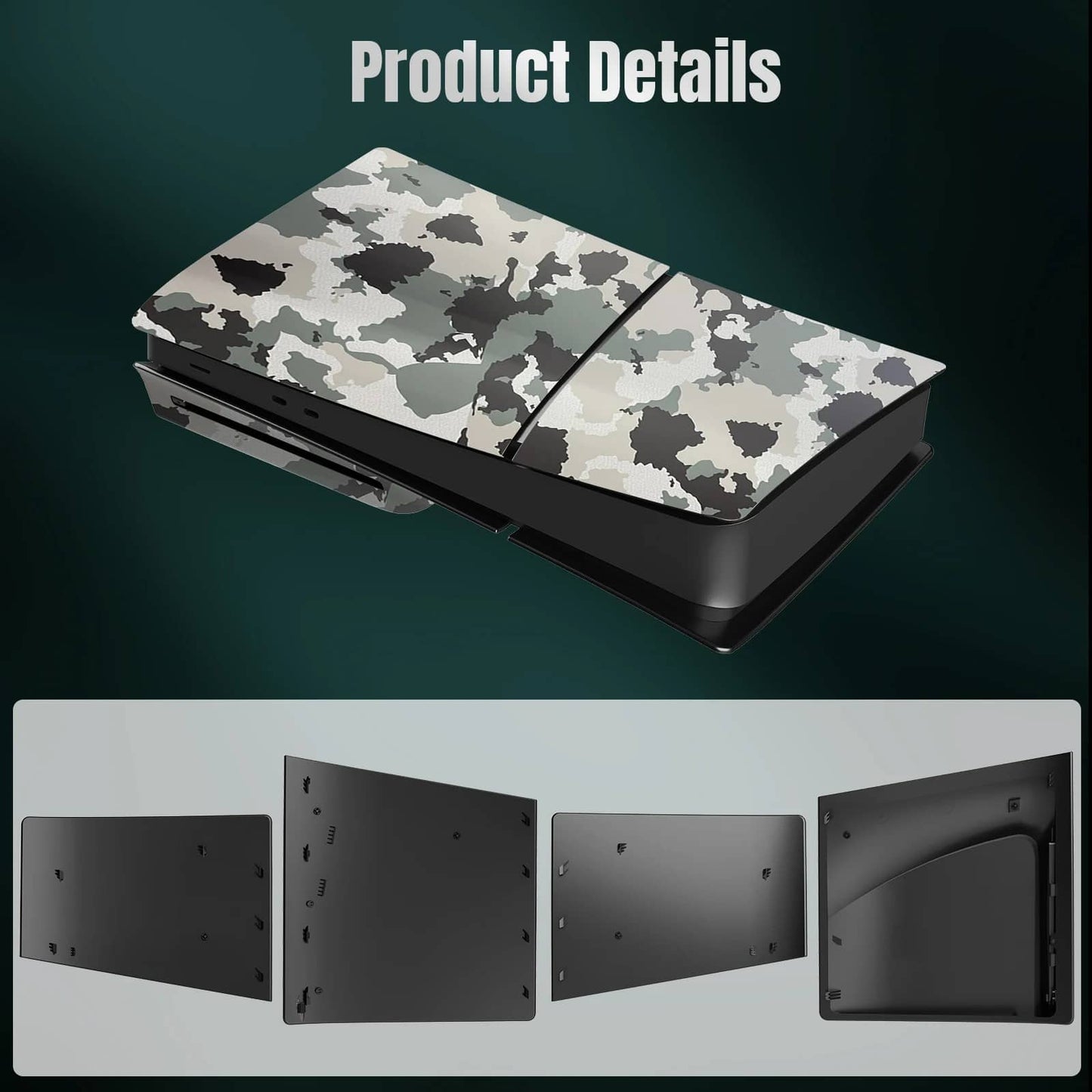 Coque transparente personnalisée pour PS5 Slim Disc Edition