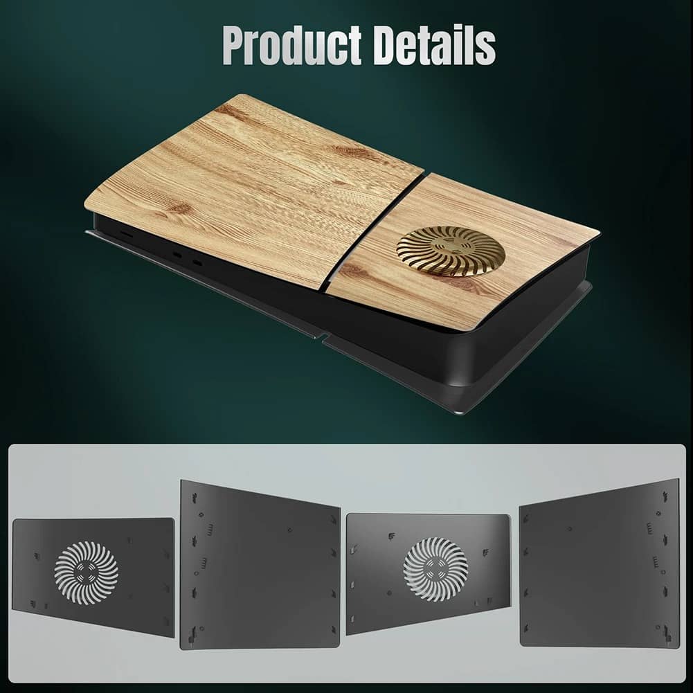 Cooling Panels for PS5 Slim Disc Edition in Durable ABS