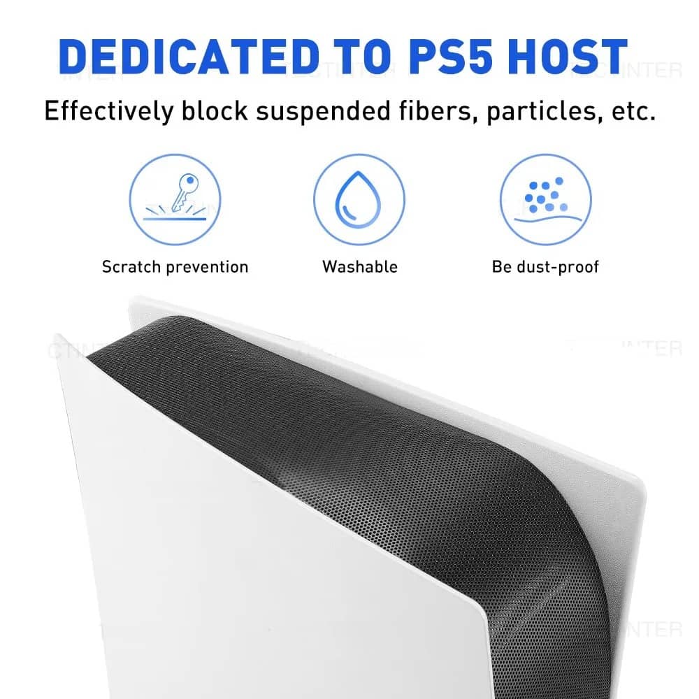 Filtre anti-poussière pour PS5 Disc et Digital Edition
