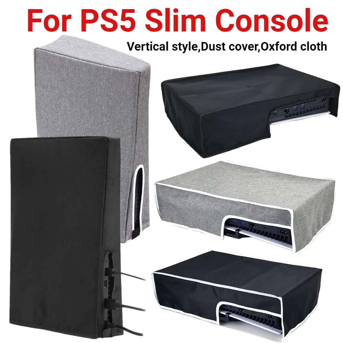 Dustproof Cover for PS5 Slim (Vertical and Horizontal Position)