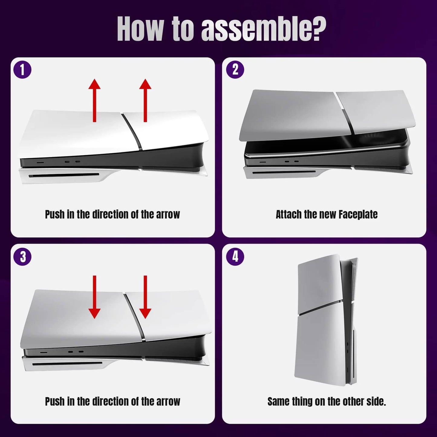 Customized Replacement Front Panels for PS5 Slim Disc Edition