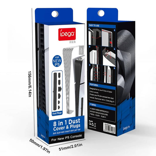 8-in-1 Dustproof Kit for PS5 Slim (Disc & Digital Edition)